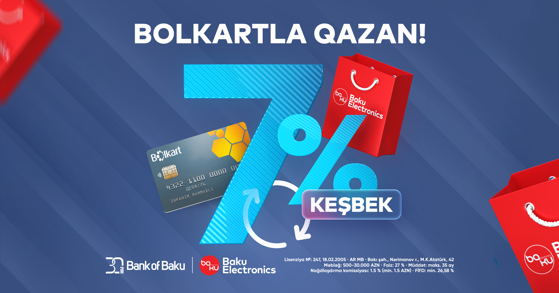 “Baku Electronics”də 7% keşbek qazan!