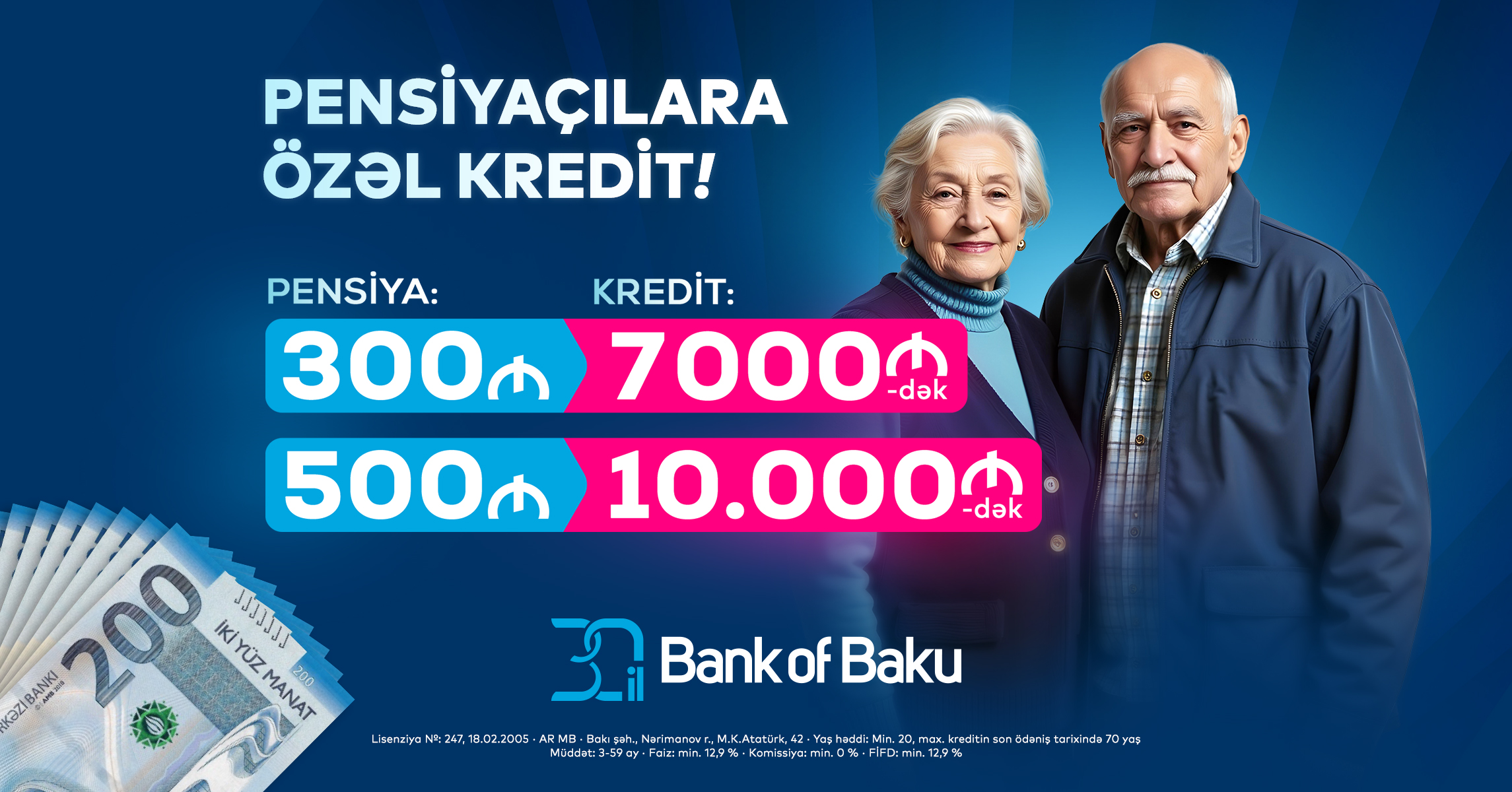 Bank of Baku-dan PENSİYAÇILARA ŞAD XƏBƏR!