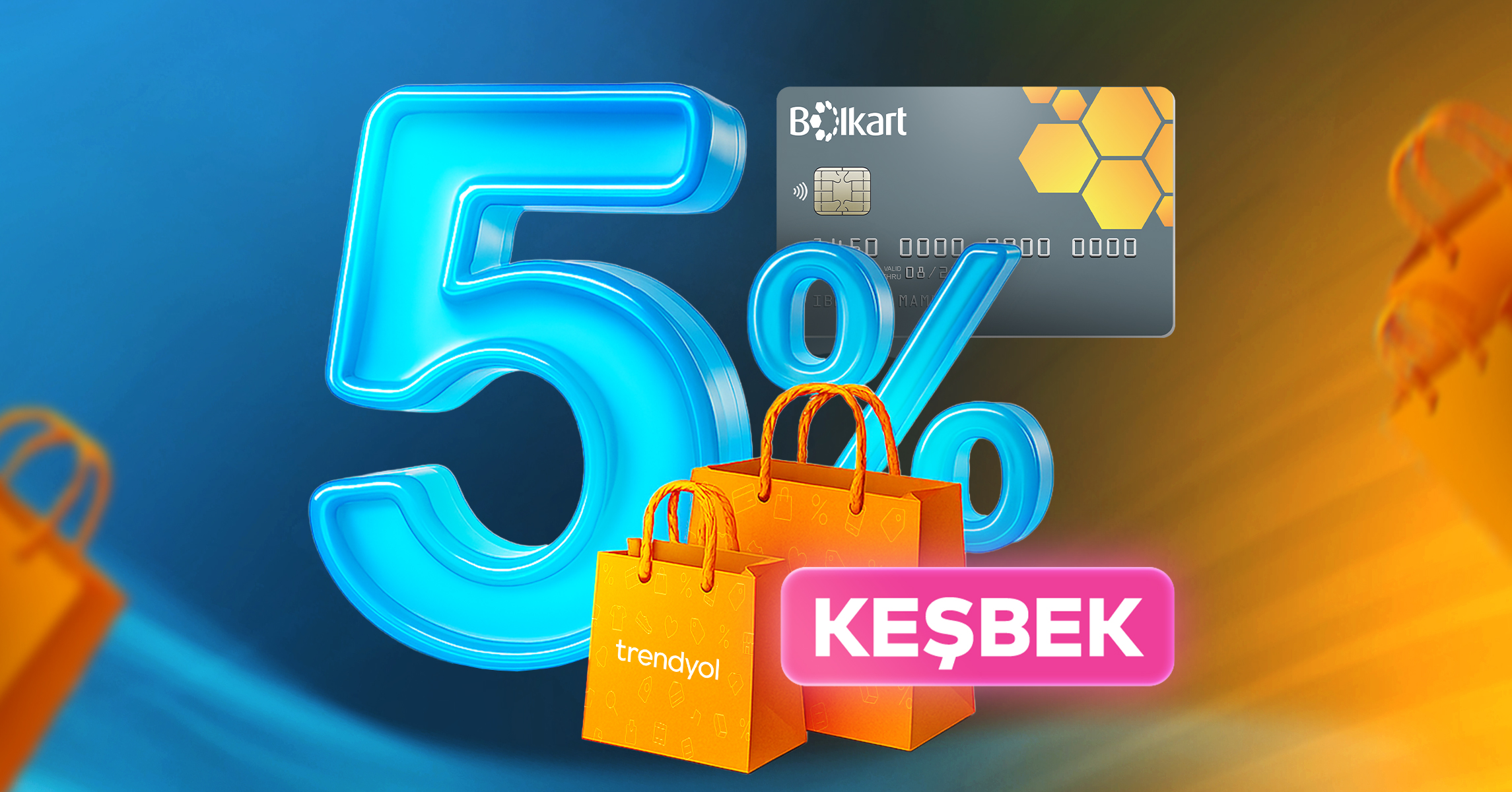 Bolkartla Trendyolda 5% keşbek qazan! 